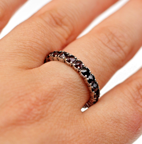 Bague alliance grenats - alliance, de