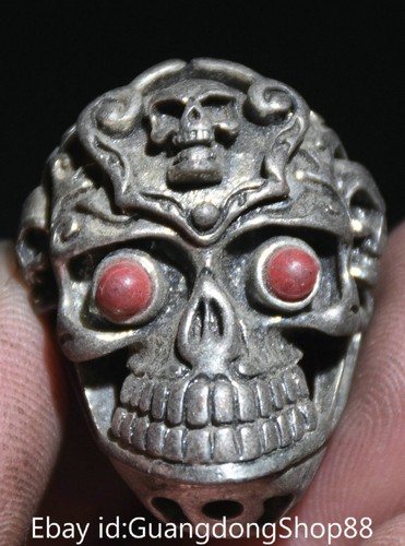Pendentif tête crâne - de,