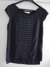 Skunkfunk top haut débardeur fluide coton noir organique T 38/40 Tbe