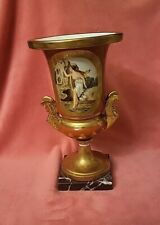 Ancien Vase Medicis En Porcelaine PARIS Non Sèvres Fond Or