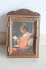 boite à clefs vintage bois