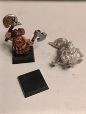 Warhammer Dwarf Nain Games Workshop Oop. Métal  État Major Tueurs Nains 