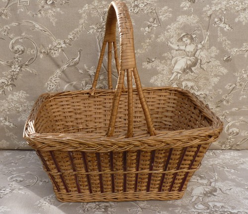 Ancien panier corbeille en - ,