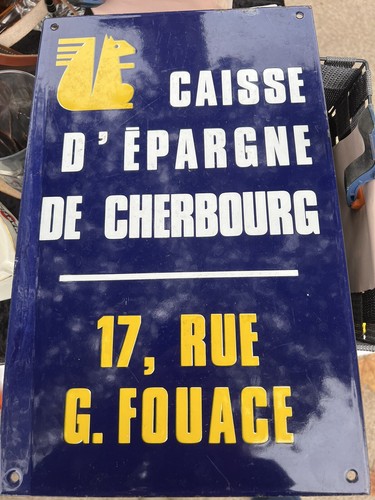 Plaque émaillée caisse - plaque,