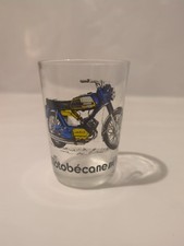 Verre à moutarde vintage moto shell