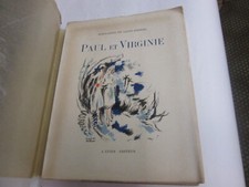 PAUL et VIRGINIE ..BERNADIN DE SAINT-PIERRE .. ed cuzin 1945