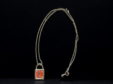 Bijoux Fantaisie Vintage - Collier Clé Et Cadenas