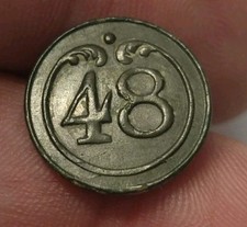 bouton Napoléon 1er empire 48 eme Régiment D'infanterie De Ligne PM