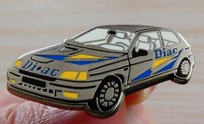 PIN'S RALLYE TEAM DIAC RENAULT CLIO WILLIAMS ARTHUS BERTRAND ARGENT