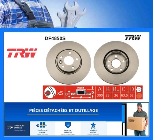 Trw df4850s disque frein - trw,