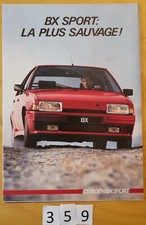 CITROEN BX SPORT Prospectus