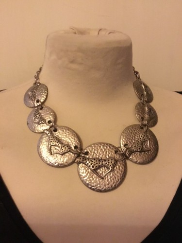 Ancien collier argenté - ancien,