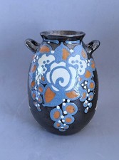 PAUL JACQUET - Vase Art deco terre vernissée poterie de Savoie déb XXe