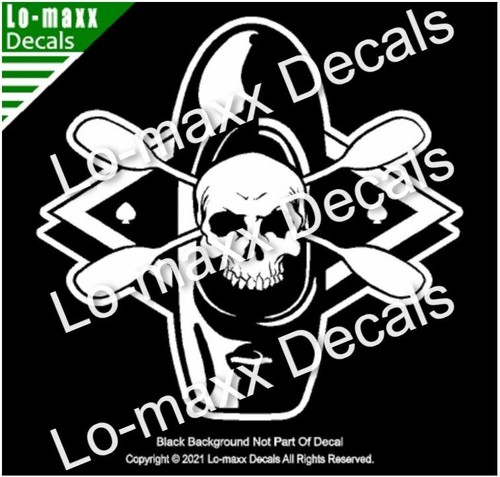 Playboat skull and paddles - skull,