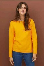 H&M Col Bateau Pull Fluo