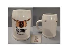 chope a biere publicitaire ancienne en faience"ROEMER"faience de chauvigny