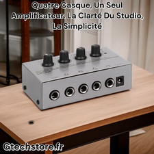 Répartiteur Casque Stéréo, Un Canal D'entrée, Quatre Sorties, Mini Amplificateur
