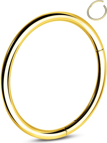 20g piercing nez acier - 20g, or