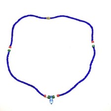Collier Massai Perles Bleu