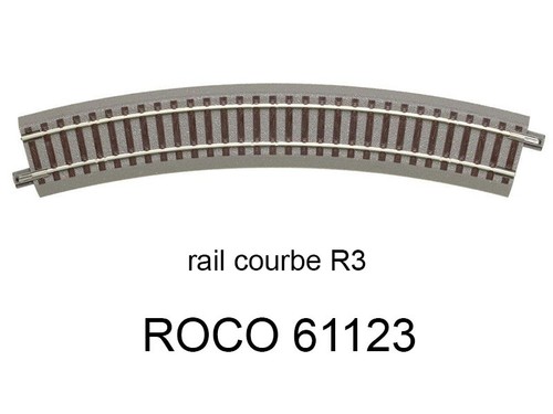 Roco rail courbe 434 mm - courbe, r3