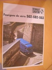 CATALOGUE/BROCHURE FOURGONS RENAULT SAVIEM SG2-SB2-SG3