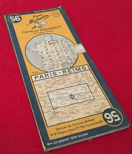 Pneu michelin carte - michelin, (1952)