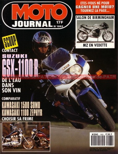 Moto journal 1063 - suzuki, gsx-r