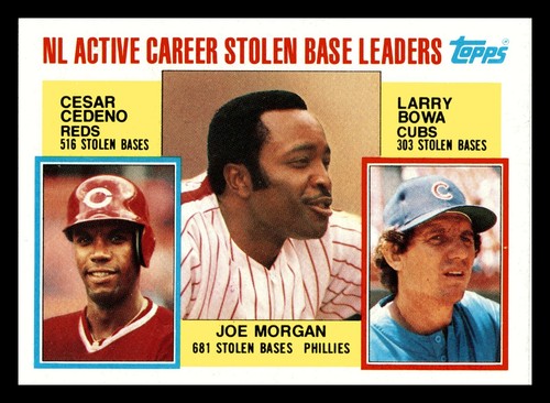 1984 topps joe morgan - 1984, hof