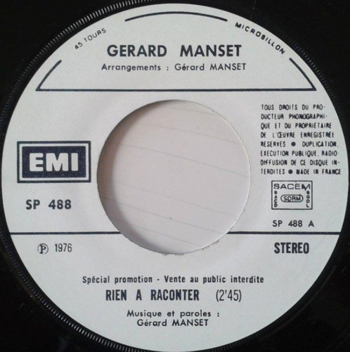 Gerard manset rien - gerard,