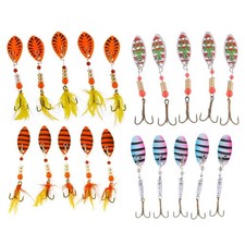 Lot de 5 leurres métalliques