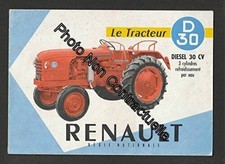 Plaquette dépliant RENAULT Le Tracteur D30 diesel 30 cv | Très bon état