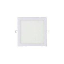 Spot LED carré EDM - 22cm - 20W - 1500lm - 4000K - Cadre blanc - 31584