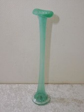 6LMUJU - VASE SOLIFLEUR EN VERRE DESIGN XXL - VINTAGE - FAIT MAIN - 61 CM