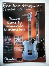 PUBLICITE-ADVERTISING :  Guitares FENDER Esquire Special Edition  09/2003