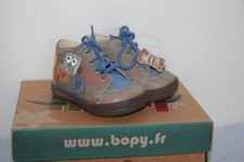 BOPY -  Zaguar - Chassures bébé Garçon -  Cuir Taupe   -  T  19  neuf