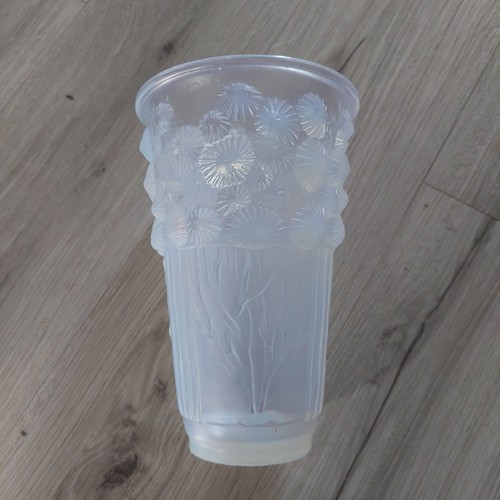 Vase art deco verre opalescent - vase,