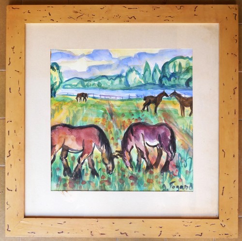 Tableau aquarelle gérard - aquarelle, de
