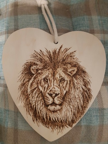 Plaque coeur bois - en,