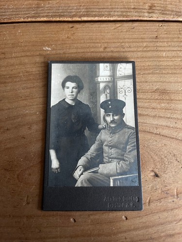 Photo ancienne cdv militaire - ancienne,