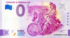85 LES ACHARDS Louis XIV & Versailles, 2025, Billet Euro Souvenir