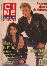 Ciné Télé Revue n° 9 (1990) - Johnny Hallyday et Adeline