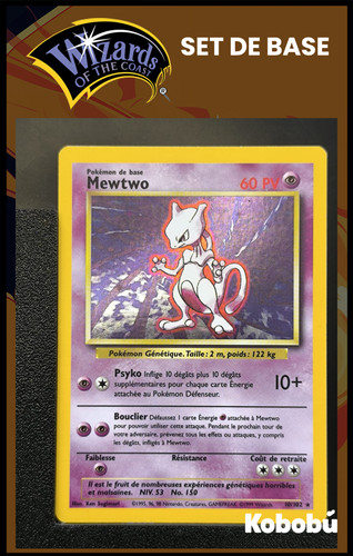 Carte pokémon mewtwo 102 - carte, 10/102