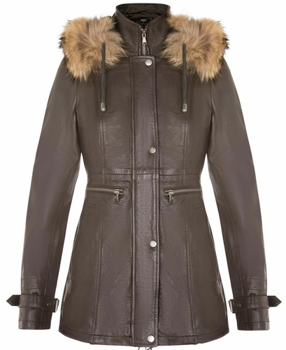 Veste cuir marron - veste,