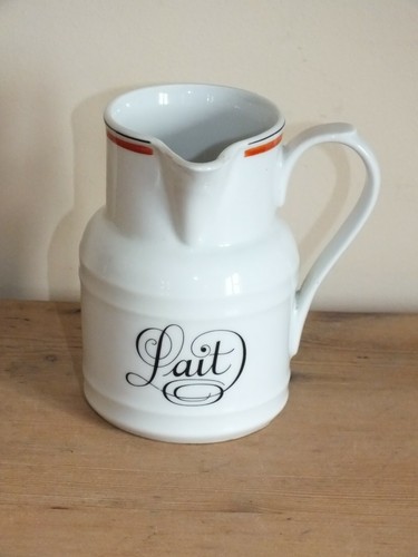 Pot lait porcelaine - pot,