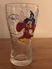 Grand Verre Mickey Disneyland Ressort Paris - Motif en relief - état neuf