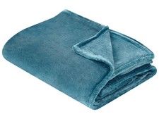 Couvre-Lit Bleu en Polyester