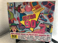 MEGA 90 - HITS ANNEES 90 -  5 CD COMPIL 90 TITRES - NEUF NEW