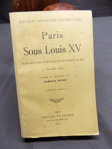 Paris sous louis rapports - paris,