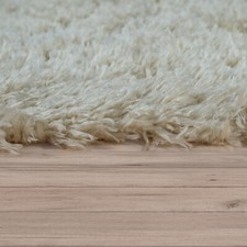 Tapis Lavable À Poils Longs Shaggy Style Flokati En Beige Uni