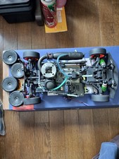 Châssis de voiture RC Kyosho V-One S3 d'occasion avec électronique EN L'ÉTAT